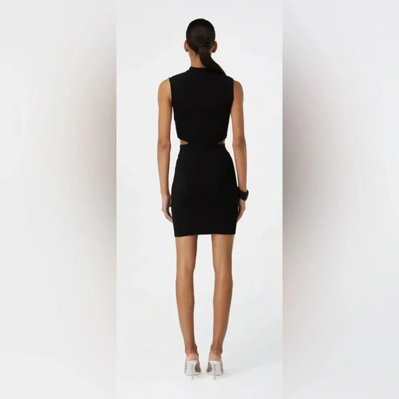 Gauge81 Mao Sleeveless Bodycon Dress Black Cutout Knit Size M Retails $278 - Picture 2 of 7
